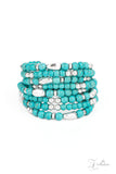 Party Crusher - 2021 - Blue Zi Collection Bracelet - Paparazzi Accessories Bedazzle Me Pretty Mobile Fashion Boutique