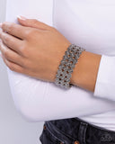 Passionate Pattern - Silver Bracelet - Paparazzi Accessories Bracelet Bedazzle Me Pretty Mobile Fashion Boutique