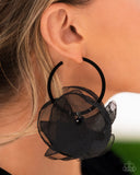 Passionate Promenade - Black Earrings - Paparazzi Accessories Earrings Bedazzle Me Pretty Mobile Fashion Boutique