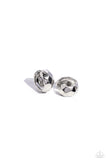 Patterned Past - Silver Earrings - Paparazzi Accessories Earrings Bedazzle Me Pretty Mobile Fashion Boutique