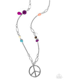 Peaceful Playtime - Purple Necklace - Paparazzi Accessories Necklace Bedazzle Me Pretty Mobile Fashion Boutique