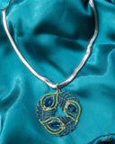 Peacock Patchwork - Multi Necklace - Paparazzi Accessories Necklace Bedazzle Me Pretty Mobile Fashion Boutique