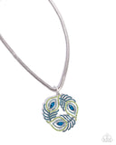 Peacock Patchwork - Multi Necklace - Paparazzi Accessories Necklace Bedazzle Me Pretty Mobile Fashion Boutique
