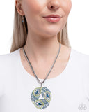 Peacock Patchwork - Multi Necklace - Paparazzi Accessories Necklace Bedazzle Me Pretty Mobile Fashion Boutique