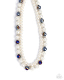 Pearl Pageantry - Purple Necklace - Paparazzi Accessories Necklace Bedazzle Me Pretty Mobile Fashion Boutique