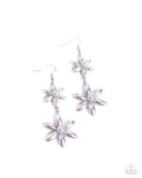 Pearl Posy - Silver Earrings - Paparazzi Accessories Earrings Bedazzle Me Pretty Mobile Fashion Boutique