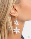 Pearl Posy - White Earrings - Paparazzi Accessories Earrings Bedazzle Me Pretty Mobile Fashion Boutique