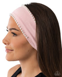 Pearl Prelude - Pink Headband - Paparazzi Accessories Bedazzle Me Pretty Mobile Fashion Boutique