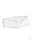 Pearl Prelude - White Headband - Paparazzi Accessories Bedazzle Me Pretty Mobile Fashion Boutique
