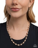 Pearl Premiere - Brown Necklace - Paparazzi Accessories Necklace Bedazzle Me Pretty Mobile Fashion Boutique