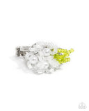 Pearl Priority - White Ring - Paparazzi Accessories Ring Bedazzle Me Pretty Mobile Fashion Boutique
