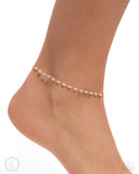 Pearl Purpose - Gold Anklet - Paparazzi Accessories Anklet Bedazzle Me Pretty Mobile Fashion Boutique