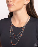 Pearlicious Pop - Brown Necklace - Paparazzi Accessories Necklace Bedazzle Me Pretty Mobile Fashion Boutique
