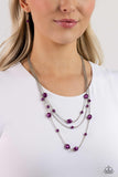 Pearlicious Pop - Purple Necklace - Paparazzi Accessories Necklace Bedazzle Me Pretty Mobile Fashion Boutique