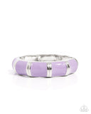 Pearlized Promise - Purple Bracelet - Paparazzi Accessories Bracelet Bedazzle Me Pretty Mobile Fashion Boutique