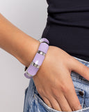 Pearlized Promise - Purple Bracelet - Paparazzi Accessories Bracelet Bedazzle Me Pretty Mobile Fashion Boutique