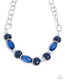 Pearly Patron - Blue Complete Look  - Paparazzi Accessories Bedazzle Me Pretty Mobile Fashion Boutique