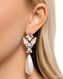 Pearly Promenade - Multi Post Earrings - Paparazzi Accessories Post Earrings Bedazzle Me Pretty Mobile Fashion Boutique