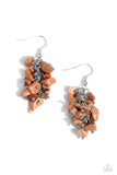 Pebble Palette - Brown Earrings - Paparazzi Accessories Earrings Bedazzle Me Pretty Mobile Fashion Boutique