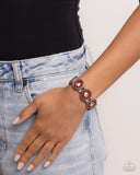 Pendant Paladin - Red Bracelet - Paparazzi Accessories Bracelet Bedazzle Me Pretty Mobile Fashion Boutique