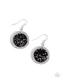 Pendant Paradox - Black Earrings - Paparazzi Accessories Earrings Bedazzle Me Pretty Mobile Fashion Boutique