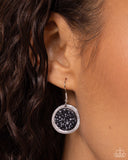 Pendant Paradox - Black Earrings - Paparazzi Accessories Earrings Bedazzle Me Pretty Mobile Fashion Boutique