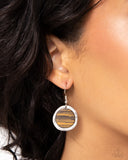 Pendant Paradox - Brown Earrings - Paparazzi Accessories Earrings Bedazzle Me Pretty Mobile Fashion Boutique