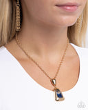 Pendant Promise - Blue Necklace - Paparazzi Accessories Necklace Bedazzle Me Pretty Mobile Fashion Boutique