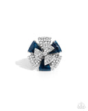 Persuasive Pizzazz - Blue Ring - Paparazzi Accessories Ring Bedazzle Me Pretty Mobile Fashion Boutique