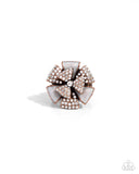 Persuasive Pizzazz - Copper Ring - Paparazzi Accessories Ring Bedazzle Me Pretty Mobile Fashion Boutique