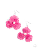 PETAL the Score - Pink Earrings - Paparazzi Accessories Earrings Bedazzle Me Pretty Mobile Fashion Boutique