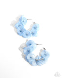 Petaled Pageant - Blue Earrings - Paparazzi Accessories Earrings Bedazzle Me Pretty Mobile Fashion Boutique
