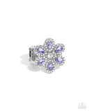 Petaled Promenade - Purple Ring - Paparazzi Accessories Ring Bedazzle Me Pretty Mobile Fashion Boutique
