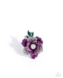 Petaled Wonder - Purple Ring - Paparazzi Accessories Ring Bedazzle Me Pretty Mobile Fashion Boutique