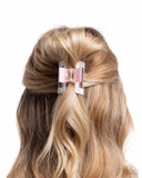 Petite Print - Pink Hair Clip - Paparazzi Accessories Hair Clip Bedazzle Me Pretty Mobile Fashion Boutique
