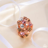 Piquant Persuasion - Copper Ring - Paparazzi Accessories Ring Bedazzle Me Pretty Mobile Fashion Boutique