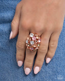 Piquant Persuasion - Copper Ring - Paparazzi Accessories Ring Bedazzle Me Pretty Mobile Fashion Boutique
