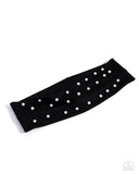 Placid Pearls - Black Headband - Paparazzi Accessories Bedazzle Me Pretty Mobile Fashion Boutique