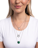 Playfully Panache - Green Necklace - Paparazzi Accessories Necklace Bedazzle Me Pretty Mobile Fashion Boutique
