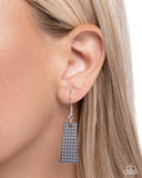 Pleasing Plaid - Brown Necklace - Paparazzi Accessories Necklace Bedazzle Me Pretty Mobile Fashion Boutique