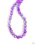 Plentiful Pearls - Purple Necklace - Paparazzi Accessories Necklace Bedazzle Me Pretty Mobile Fashion Boutique