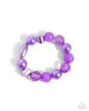 Plentiful Pigment - Purple Bracelet - Paparazzi Accessories Bracelet Bedazzle Me Pretty Mobile Fashion Boutique