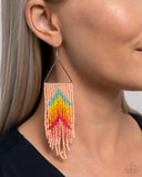 Pointed Promotion - Yellow Earrings - Paparazzi Accessories Earrings Bedazzle Me Pretty Mobile Fashion Boutique