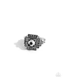 Polished Pantheon - Silver Ring - Paparazzi Accessories Ring Bedazzle Me Pretty Mobile Fashion Boutique