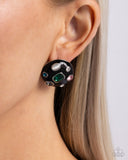 Polished Potential - Multi Post Earrings - Paparazzi Accessories Post Earrings Bedazzle Me Pretty Mobile Fashion Boutique
