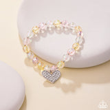 Polished Promise - Yellow Bracelet - Paparazzi Accessories Bracelet Bedazzle Me Pretty Mobile Fashion Boutique
