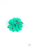 Polka Perfection - Green Hair Clip - Paparazzi Accessories Hair Clip Bedazzle Me Pretty Mobile Fashion Boutique