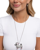 Poodle Pageantry - Pink Necklace - Paparazzi Accessories Necklace Bedazzle Me Pretty Mobile Fashion Boutique