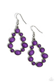 POP-ular Party - Purple Earrings - Paparazzi Accessories Earrings Bedazzle Me Pretty Mobile Fashion Boutique