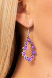 POP-ular Party - Purple Earrings - Paparazzi Accessories Earrings Bedazzle Me Pretty Mobile Fashion Boutique